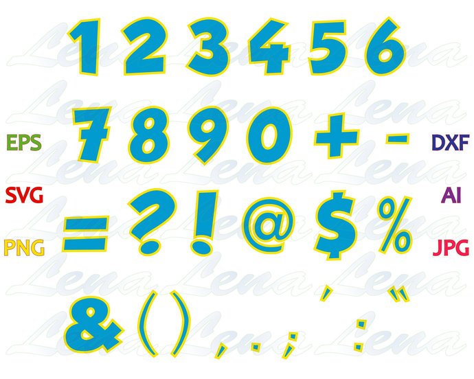 Paw Patrol Font SVG Paw Patrol Alphabet SVG Paw Patrol Letters SVG Numbers Paw Patrol birthday decor party svg png dxf cut file Cameo Cricut - BundleofSVG
