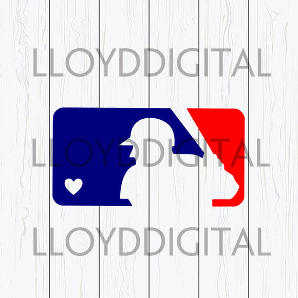 MLB Logo, Mlb Heart logo, Baseball svg shirt svg dxf png cut files silhouette cricut