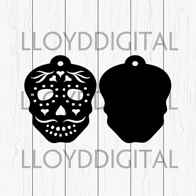 Sugar Skull SVG dia de los muertos svg lucky one shirt skull decor skull art svg png dxf eps cut files Silhouette Cameo Cricut - BundleofSVG