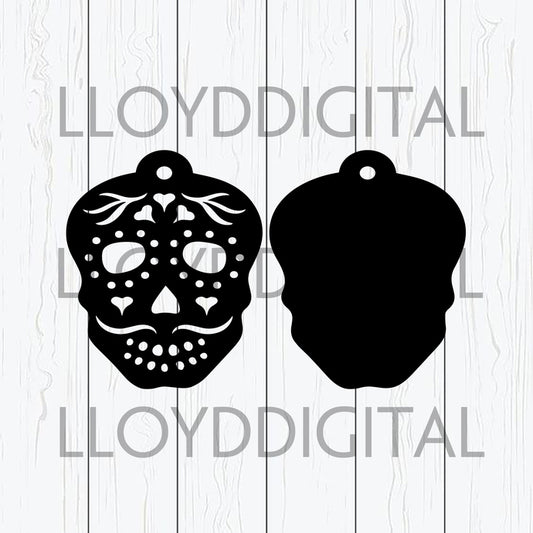 Sugar Skull SVG dia de los muertos svg lucky one shirt skull decor skull art svg png dxf eps cut files Silhouette Cameo Cricut - BundleofSVG