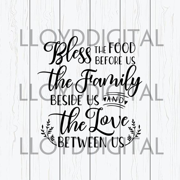 Bless The Food Svg Kitchen Quotes Svg Dinner Blessing Svg, Dish Towel Svg Cutting Board Svg, Blessing svg png jpg dxf eps cut files cricut - BundleofSVG