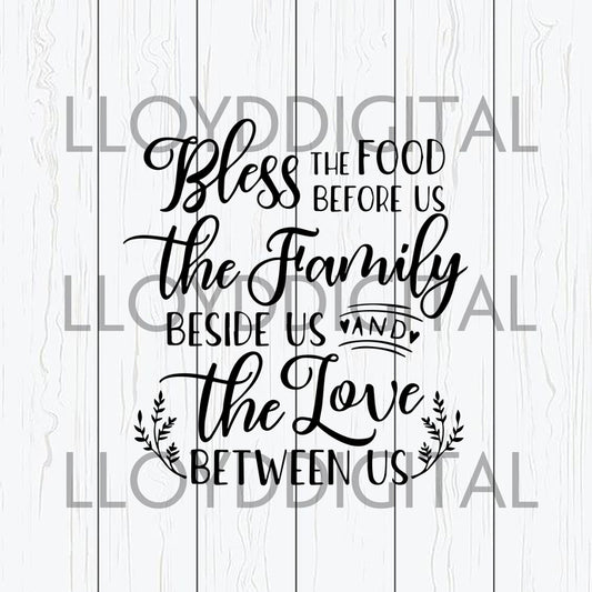 Bless The Food Svg Kitchen Quotes Svg Dinner Blessing Svg, Dish Towel Svg Cutting Board Svg, Blessing svg png jpg dxf eps cut files cricut - BundleofSVG