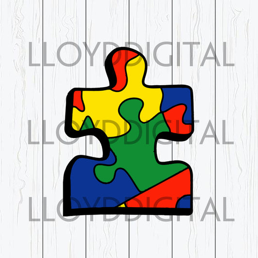 Puzzle Piece Autism svg Autism Awareness shirt svg png jpg dxf eps clipart cutting files silhouette cameo cricut - BundleofSVG