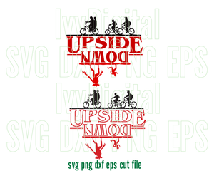 Stranger things Upside Down SVG Stranger things clipart Stranger things shirt Party Gift svg png dxf eps cut file for cameo cricut