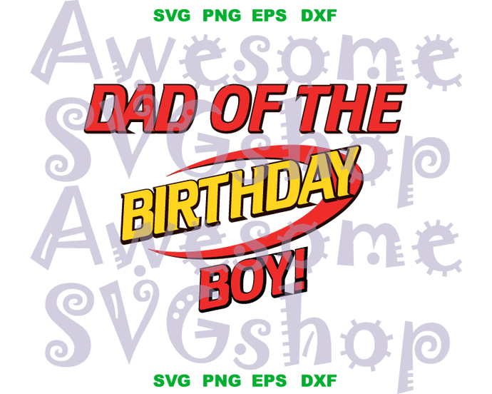 Nerf svg file Dad of the Birthday boy SVG Shirt Gift Invitation Birthday clipart decor Party Decor svg png dxf file Silhouette cricut - BundleofSVG