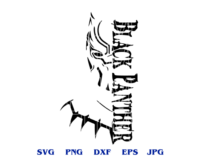 Marvel Avengers Black Panther SVG Black Panther Helmet Mask svg clipart superhero Black Panther party svg eps dxf png file