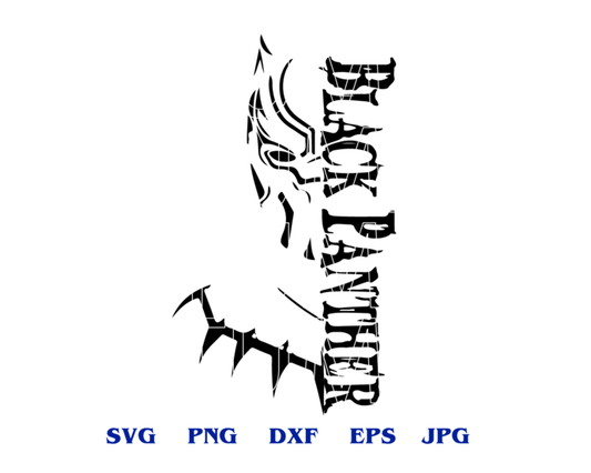 Marvel Avengers Black Panther SVG Black Panther Helmet Mask svg clipart superhero Black Panther party svg eps dxf png file