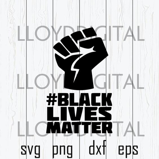 Fist Black Lives Matter svg History Black Queen Melanin Poppin svg png jpg dxf eps clipart cutting files silhouette cameo cricut - BundleofSVG