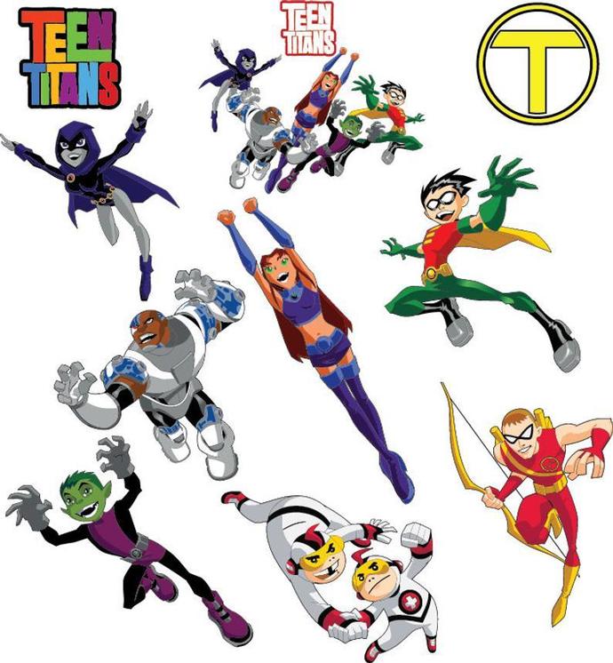 Teen titans go svg teen titan logo silhouette decoration shirt birthday invitation party png eps jpg svg cutting files print Cameo Cricut - BundleofSVG