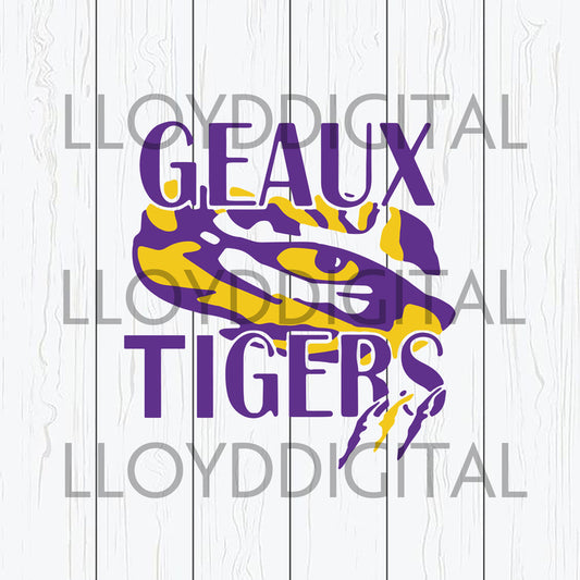 LSU Tigers Svg, football svg ncaa championship LSU Tigers Rugby Printable Banner Download svg eps dxf png cut file cricut - BundleofSVG