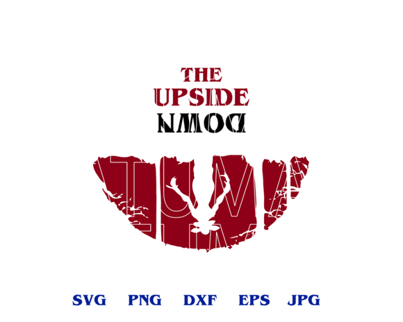 Stranger things The Upside Down SVG Demogorgon clipart Stranger things shirt Party Gift svg png dxf eps cut file for cameo cricut