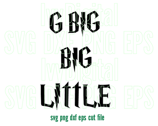 Bundle of 3 Big Little SVG Shirt Sorority Big Little Rock and Roll tee svg Apparel Silhouette Download gifts svg dxf png cut files cricut