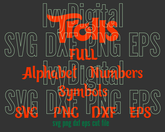 Trolls Font SVG Trolls Alphabet SVG Troll Letter Numbers Birthday shirt decor Party Invitation Print svg png dxf cut file silhouette Cricut