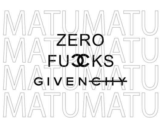 Zero fucks givenchy svg Quote clipart Digital Zero fucks given sign design shirt svg png pdf dxf cut file cameo cricut