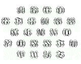 Circle Vine Interlocking Monogram font file .ttf font true type font file installable on PC or Mac cricut letter decor shirt party birthday