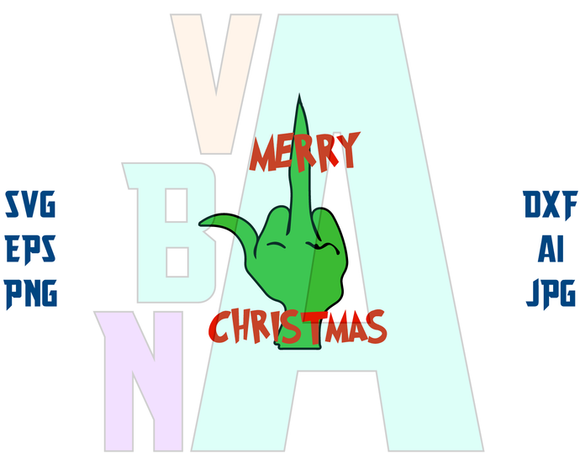 Merry Christmas Tree Grinch clipart decorations Grinches shirt party Grinch middle finger design gifts svg png dxf cut file cameo cricut