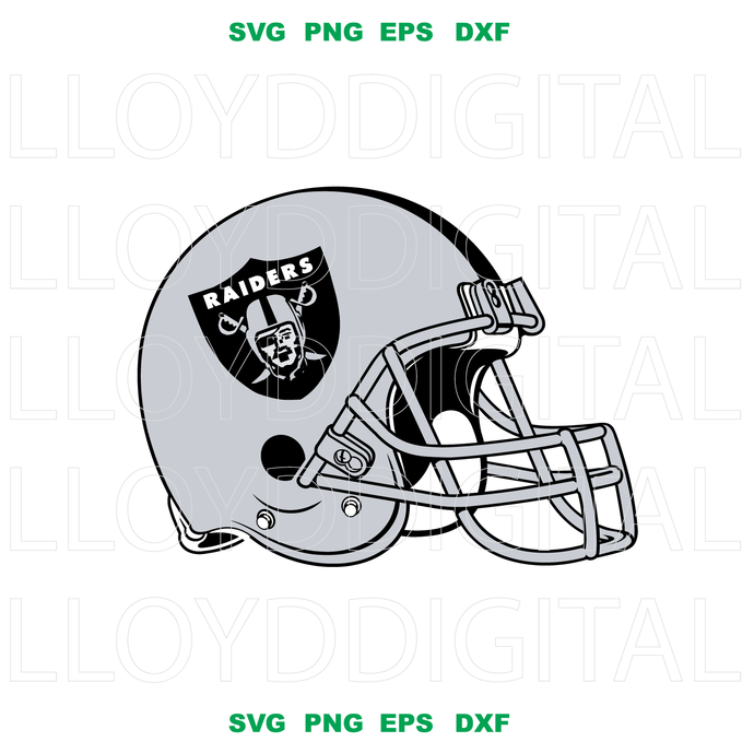 Oakland Raiders svg Oakland Raiders logo NFL Rugby Clipart Birthday Party Printable Banner Download svg eps dxf png cut file cricut - BundleofSVG