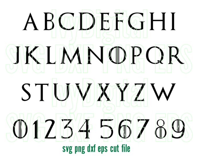 Game of thrones Font SVG Alphabet Numbers Game of thrones Letters SVG Silhouette GOT birthday party svg png dxf cut file Cricut