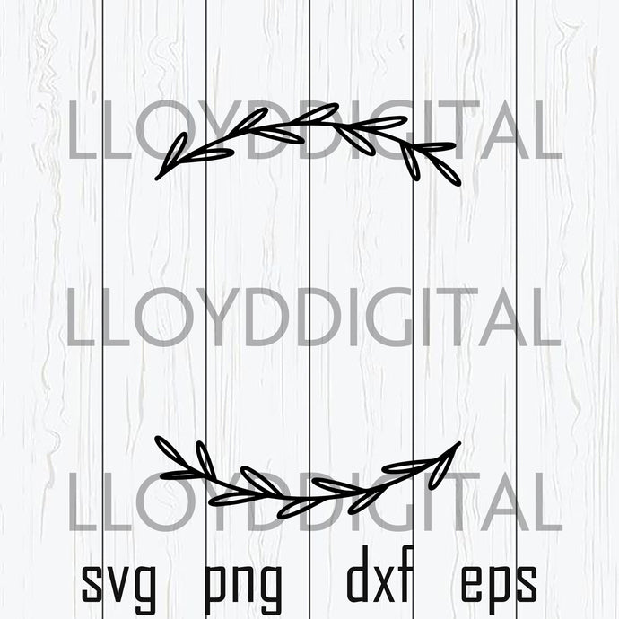 Laurel Wreath Monogram Border svg Circle Monogram Frame svg clipart Decoration shirt Download svg dxf png cut files silhouette cricut - BundleofSVG