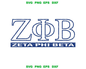 Zeta Phi Beta SVG Zeta Phi Beta Sorority Shirt ZphiB logo sign Z phi B shield vector poster gift party svg eps dxf png file for cameo cricut