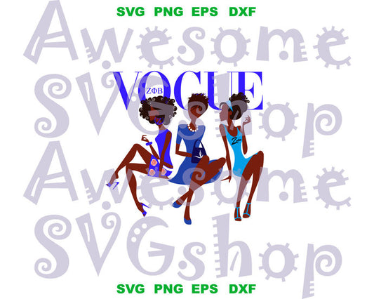 Vogue Zeta Phi Beta Fashion style SVG Shirt ZphiB logo sign Z phi B shield vector poster gift party svg eps dxf png file for cameo cricut
