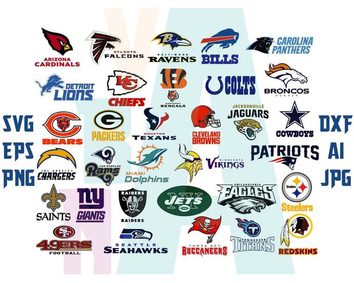 Bundle NFL Svg American Football svg NFL Team logos Rugby logo svg Rugby svg eps dxf png cut files cameo cricut - BundleofSVG