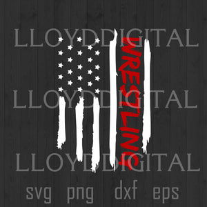Wrestling american flag Svg USA Flag wrestling svg 4th july distressed flag svg eps png dxf cutting file cameo cricut