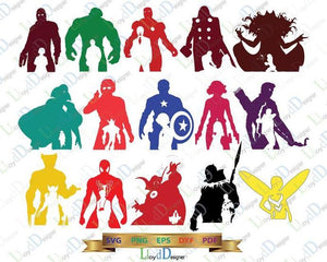 Marvel superhero SVG Avengers Superheroes Sign Avengers svg superhero clipart Shirt Decor Birthday party svg eps dxf png files
