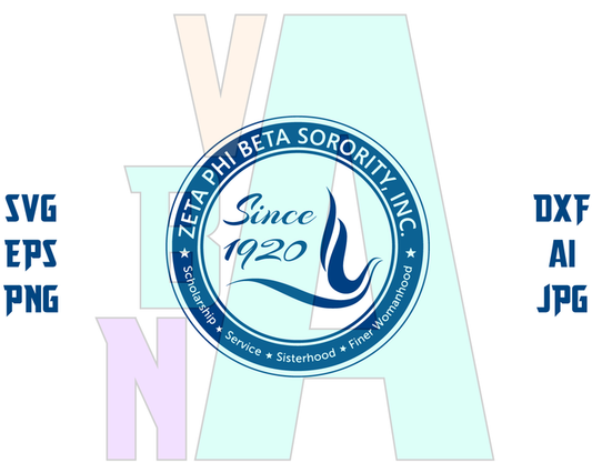 Zeta Phi Beta SVG Zeta Phi Beta Sorority logo Zeta Phi Beta shirt sign vector shield poster gift party svg eps dxf png file for cameo cricut - BundleofSVG