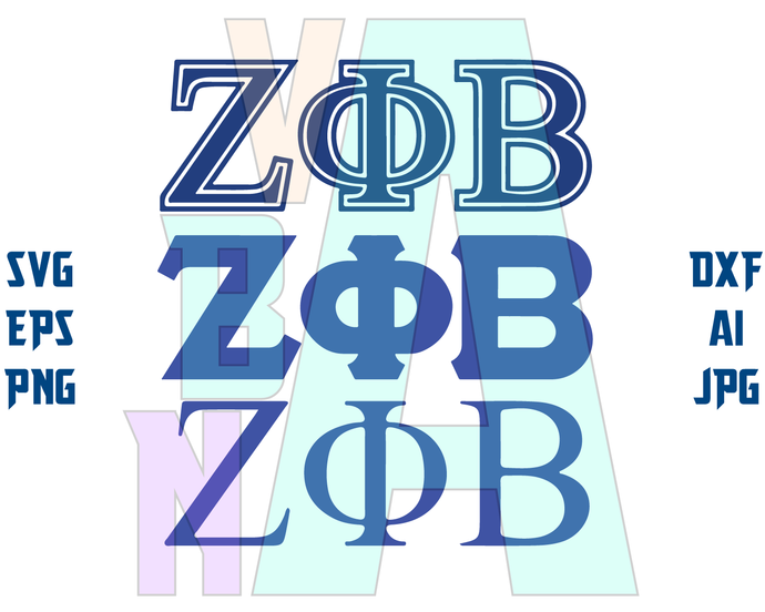 Zeta Phi Beta SVG Zeta Phi Beta logo zphib shirt sign Z phi B shield vector poster gift party stckers svg eps dxf png file for cameo cricut