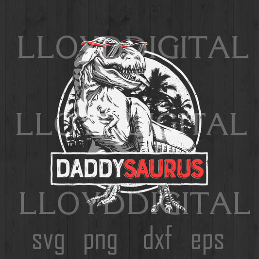 Daddysaurus rex SVG Jurassic Daddy saurus t shirt Daddysaurus T rex svg eps dxf png cut file download gifts cricut - BundleofSVG