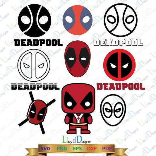 Deadpool Svg deadpool clipart deadpool logo deadpool gifts deadpool decor superhero birthday shirt gift party svg dxf eps cut file cricut - BundleofSVG