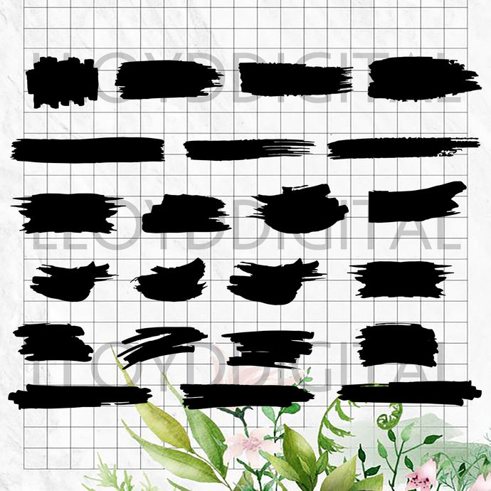 Paint brushes svg Paint splatter stroke Brush Splat Wattercolor shirt svg png jpg dxf eps clipart cutting files silhouette cameo cricut - BundleofSVG