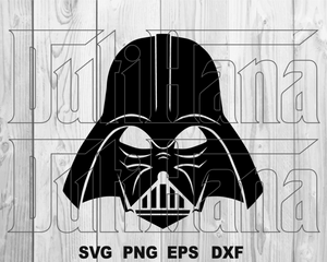 Stars war Darth Vader svg Darth Vader face helmet mask Darth Vader head silhouette clipart shirt svg png dxf eps cutting files cameo cricut