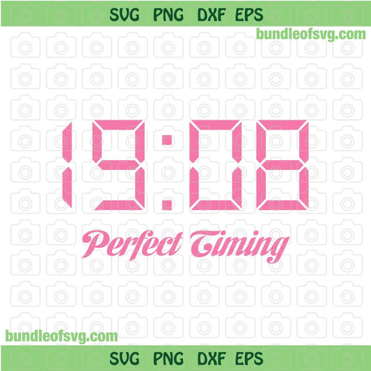 AKA 1908 svg 1908 Perfect Timming svg Pink Green Ivy Leaf Greek sorority svg png dxf eps files cricut - BundleofSVG