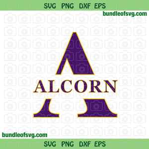 Alcorn State svg Alcorn State University svg Graduate Alumni HBCU svg png dxf eps cut files Cricut