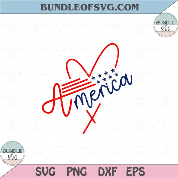 America Svg 4th of july Svg Patriotic American Heart Merica Svg Png Dxf Eps files Cameo Cricut
