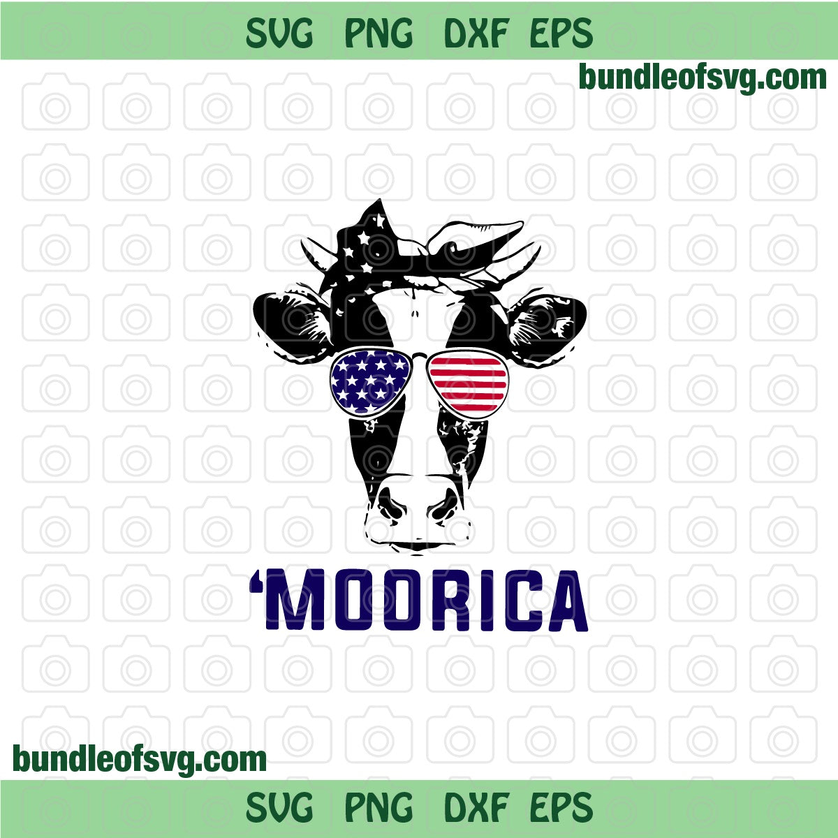 American Flag Sunglasses Cow Moorica svg Flag glasses Cow svg flag bow Cow Patriotic Cow svg png dxf eps files cricut