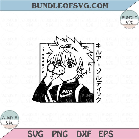 Anime Svg Love Anime Hunter X Svg Cute Anime Lover Svg Png Dxf Eps files Cameo Cricut