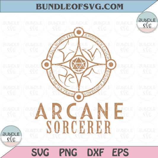 Arcane Sorcerer svg Dungeons and Dragons svg Dungeons Dragons Wizard svg png eps dxf files - BundleofSVG