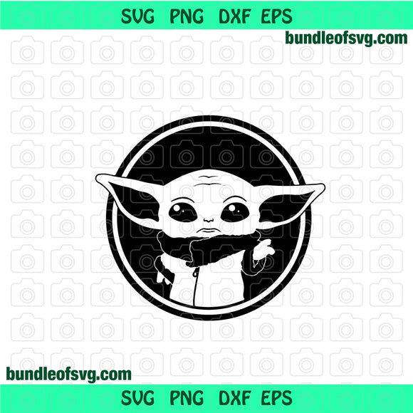 Baby Yoda svg Star Wars Baby Yoda Standing svg png dxf eps cutting files silhouette cameo cricut