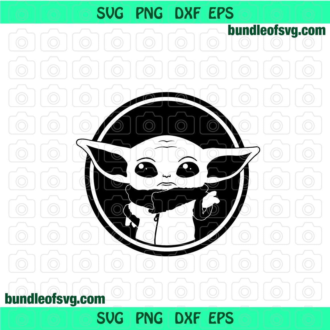 Baby Yoda svg Star Wars Baby Yoda Standing svg png dxf eps