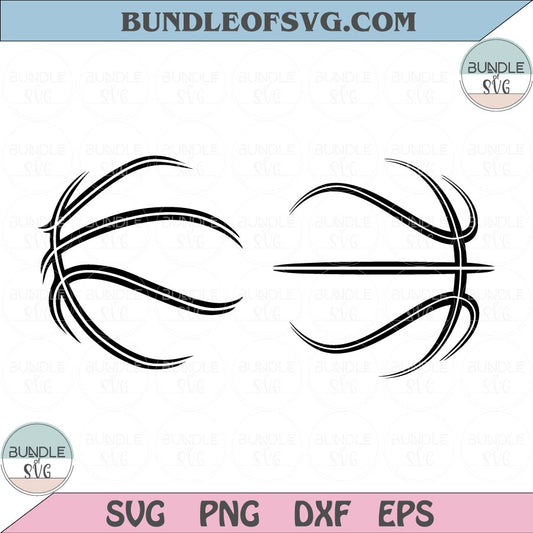 Basketball Line Svg Basketball Lines Svg Basketball Outline Skeleton Svg Png Dxf eps cut files Silhouette Cameo Cricut - BundleofSVG