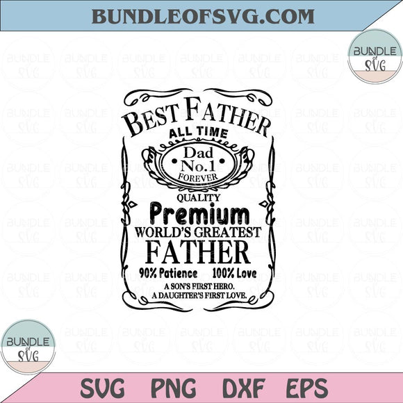 Best Father All Time Dad No. 1 Svg Dad Quote Father's Day Svg Png Dxf Eps files Cameo Cricut