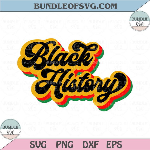 Black History Retro Svg Vintage Black History Svg Retro Black History Month Svg png dxf eps cut file Cricut
