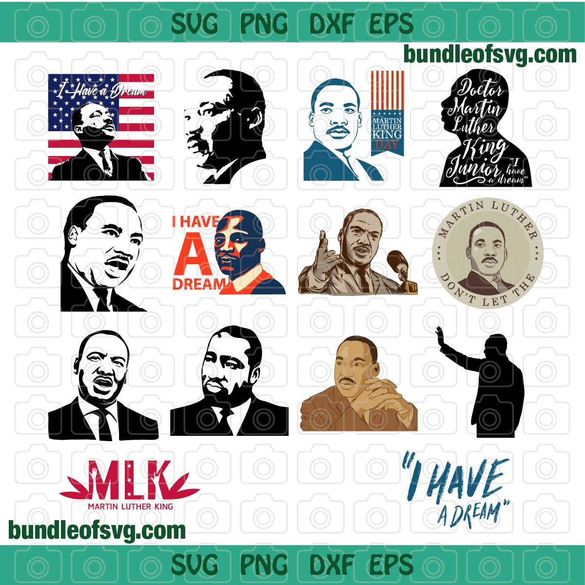 Black History svg MLK Jr svg Martin Luther King Jr Day svg png dxf eps clipart files