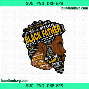 Black father svg Black Dad svg african father svg African Dad svg png dxf eps files cricut