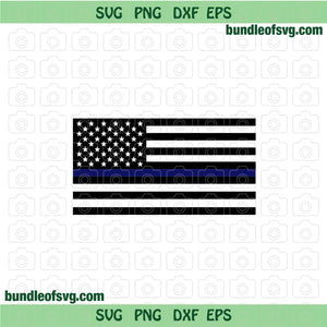 Blue Line Matter American Flag SVG Police Officer Svg USA Military svg July 4th svg png dxf eps files cricut