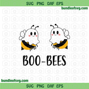 Boo Bees SVG Boo Bees Svg Cute Boo Bee Ghost svg Funny Halloween svg eps png dxf files Cricut