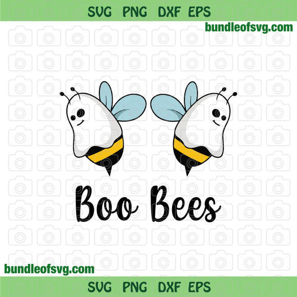 Boo Bees SVG Cute Bees Boo Svg Boo Bee Ghost svg Funny Halloween svg eps png dxf files Cricut